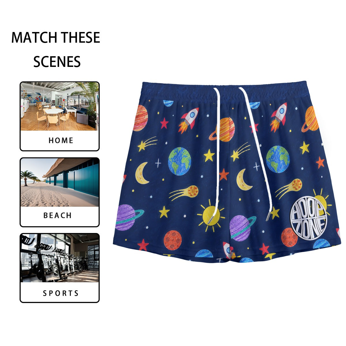 Hoop Shorts - Space